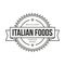 Delicious Italian Foods vintage stamp