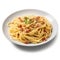 Delicious Italian Spaghetti Carbonara on a Plate for Food Lovers.