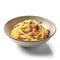 Delicious Italian Spaghetti Carbonara on a Plate for Food Lovers.