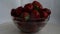Delicious juicy strawberries in a transparent container r