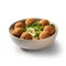 Delicious Lebanese Falafel with Hummus in a Bowl for Healthy Eating.