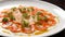 Delicious lobster carpaccio, the Italian dish on plate, food photography