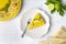 Delicious looking lemon cheesecake. Food concept photo