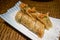 A delicious meat floss vegetarian finger roll