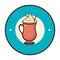 Delicious milkshake drink icon