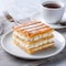 Delicious Mille-feuille Pastry With Coffee - A Perfect Pairing