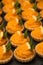 Delicious mini orange cream tart