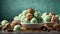 Delicious mint chocolate chip gelato ice cream is a refreshing and decadent with rich creamy gelato base