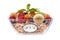 Delicious muesli with fruits