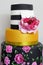 Delicious multicolor wedding cake