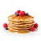 Delicious Pancakes With Berries And Syrup - A Mouthwatering Treat