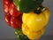 Delicious peppers of bright colors natural aroma balance different