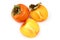 Delicious persimmon or kaki fruit