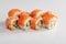 Delicious Philadelphia and California sushi with