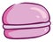 Delicious pink macaron, illustration, vector