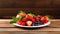 delicious plate food background