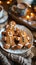 Delicious Plate of Ginger Cookies on Table