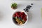 Delicious porridge with fresh berries