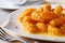 Delicious pumpkin gnocchi with butter and spices. Horizontal