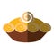 Delicious pumpkin pie icon