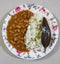 Delicious rajma Chawal dish.