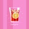 Delicious refreshing sangria drink illustrated Vector illustration.