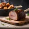 Delicious roast lamb - ai generated image