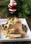 Delicious roast pork fillet with mushroom sauce