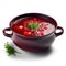 Delicious Russian Borscht Soup in a Bowl for Your Next Recipe Book.