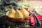 Delicious samosa with vegetables and meat