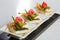 Delicious seafood appetizers - catering dish.