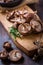 Delicious Shiitake mushrooms with rosemary