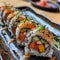 delicious spring-inspired sushi, cooking ideas, generated by ia