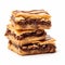 Delicious Stacked Chocolate And Caramel Pastries - Strudel Brownies