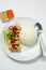 Delicious Steam Chicken with Rice Hainan Chicken