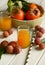 Delicious syrup made with persimmon juice and lychees