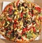 Delicious Thin Crust Vegetarian Pizza