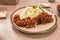 Delicious Tonkatsu - Japanese deep-fried pork cutlet.