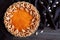 Delicious traditional thanksgiving pumpkin tart