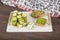 Delicious Turkish Delight with pistachios. Assortment of Turkish delight with pistachio. Mixed Turkish Delight. local name Antep