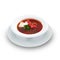 Delicious ukrainian borscht