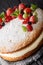 Delicious Victoria sandwich cake with fresh summer berries and m