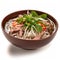 Delicious Vietnamese Pho with Beef and Noodles in a Bowl. Perfect for Restaurant Menus and Food Blogs.