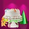 Delicious White Vanilla Birthday Cake ~ Confetti