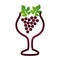 Delicious wine grape icon