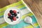 Delicious yogurt and fresh berries for breakfast