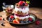 delicious yogurt parfait with granola and berries