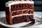 Deliciously Moist Damasco Cake Slice A Tempting Treat for the Senses.AI Generated