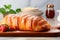 Delight in the authentic taste of France with this freshly baked Brioche. Ai generated