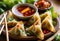 Delight in Vegetable Wontons with Sweet Chili Dip and Master the Art of Chopsticks